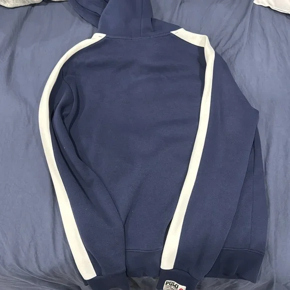 Navy blue Ralph Lauren hoodie size small in men’s - Picture 4 of 5